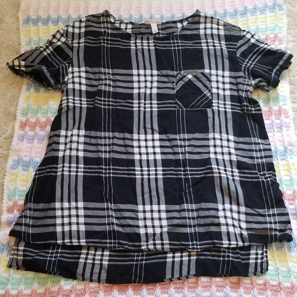 Liz Lange Maternity Flannel Blouse
